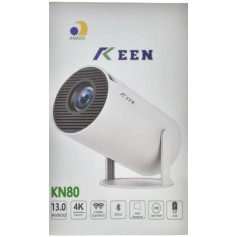 Mini Proyector Portatil KN80 Pro Portatil Android 13.0 Smart Wifi Dual Band 2.4G 5.8G Bluetooth 5.0 450 Lumenes