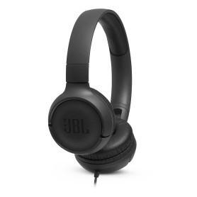 Auriculares De Vincha Con Cable JBL Tune 500 Pure Bass Supraaurales Manos Libre Plegable Negro
