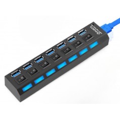 Hub USB Con Teclas 7 Puertos 3.0 Hub73.0