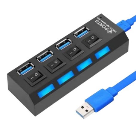 Hub USB Con Teclas 4 Puertos 3.0 Hubinterr3.0