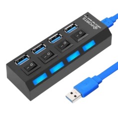 Hub USB Con Teclas 4 Puertos 3.0 Hubinterr3.0