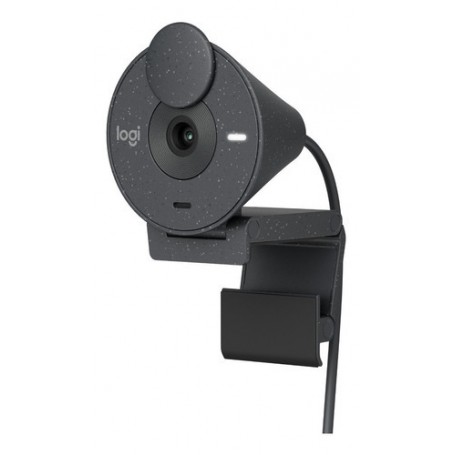 Camara Web Webcam Logitech Brio 300 Con Microfono Full HD 1080p 2mp 30Fps Skype Zoom Negro
