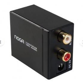 Conversor Audio Digital Optico A Rca Con Cable Optico Noga CONDIG-AN