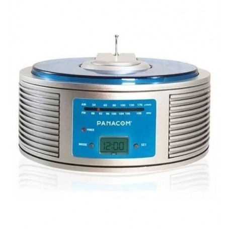 Radio Reloj Portati Panacom RF-2518C AM-FM 16 X 7CM A Pila