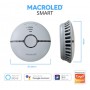 Sensor Macroled Smart Para Detección De Humo Con Alarma A Pilas SSH-30M2