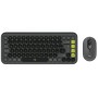 Mouse & Teclado Inalambrico Bluetooth Logitech Pop Icon Combo Color Grafito & Verde