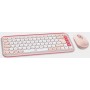 Mouse & Teclado Inalambrico Bluetooth Logitech Pop Icon Combo Color Rosa & Blanco