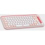 Mouse & Teclado Inalambrico Bluetooth Logitech Pop Icon Combo Color Rosa & Blanco