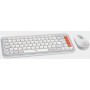 Mouse & Teclado Inalambrico Bluetooth Logitech Pop Icon Combo Color Naranja & Blanco