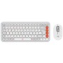 Mouse & Teclado Inalambrico Bluetooth Logitech Pop Icon Combo Color Naranja & Blanco