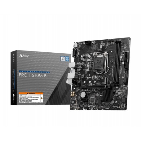 Mother MSI H510M-B ll DDR4 1200 (Solo 10ma Generacion) Intel Core Pentium Gold & Celeron