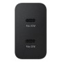 Combo Cargador Con Cable Samsung Original Adaptador De Carga 50W Dual Usb C Type C Super Rapido Super Fast Charging