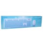 Combo Teclado & Mouse Inalambrico Noga S5800 Celeste
