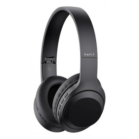 Auricular Inalambrico Bluetooth Radio Tarjeta SD Vincha Havit H628BT Negro