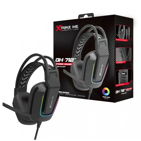 Auricular Con Cable Gamer Vincha Xtrike Me GH-712 RGB