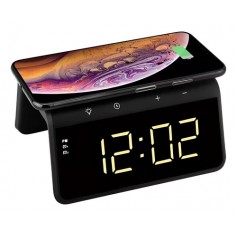 Reloj Con Base Inalambrica 15W Qi Luz Led Havit W320