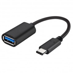 Cable Adaptador OTG USB-C Tipo-C Type-C Macho A USB Hembra 3.0