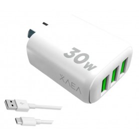 Cargador Cabezal 3 Puertos USB Intensify XAEA Mod600