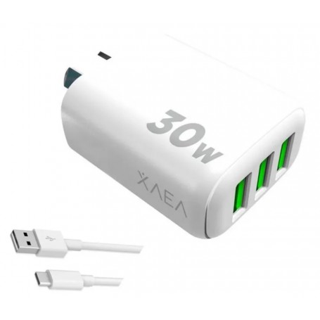 Cargador Cabezal 3 Puertos USB Intensify XAEA Mod600