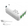 Cargador Cabezal 3 Puertos USB Intensify XAEA Mod600