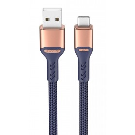 Cable De Carga & Datos USB-C Tipo-C Type-C 1mt Mallado Havit CB6217