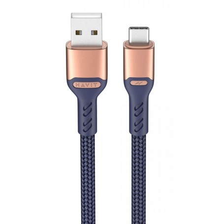 Cable De Carga & Datos USB-C Tipo-C Type-C 1mt Mallado Havit CB6217