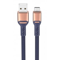 Cable De Carga & Datos USB-C Tipo-C Type-C 1mt Mallado Havit CB6217