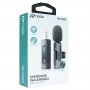 Microfono Corbatero Inalambrico Doble Periodista Streaming Android Mini Plug Auxiliar Jack 3.5mm Noga NG-35S