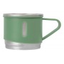 Kit Termo 500ml Medio Litro Con 3 Tazas Acero Inoxidable