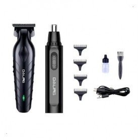 Afeitadora + Trimmer Daling 2 en 1 DL-1808 Recargable Usb C