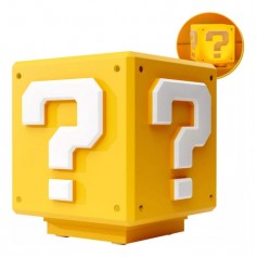 Lampara Velador Led Super Mario Question Block Bloque Con Sonido Recargable