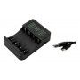 Cargador De Pilas Recargables Carga 4 Pilas AA AAA Con Display Puerto USB-C Type-C Tipo-C C704A3L SEFE-407-3B