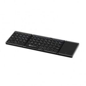 Teclado Inalambrico Plegable Recargable Klipxtreme Flexplit Bluetooth Pad Windows Android Ios Mac Kck-650s