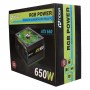 Fuente De Alimentacion Pc Noga 650W ATX 24 + 4 Pines 3 SATA RGB