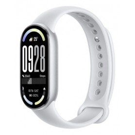 Reloj Inteligente Pulsera Smartwatch Xiaomi Smart Band 10 Medidor De Frecuencia Cardiaca Medidor De Oxigeno Sumergible Plateado