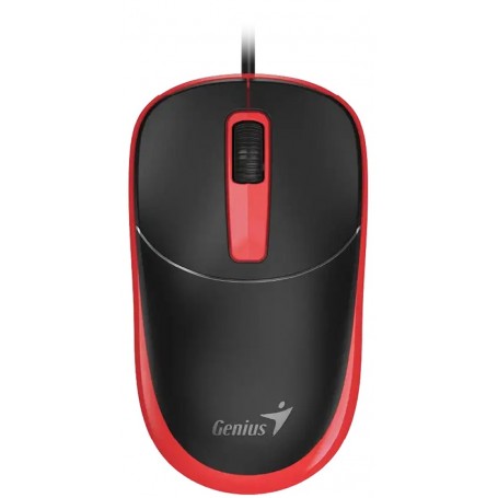 Mouse Con Cable USB Genius DX-123 Rojo