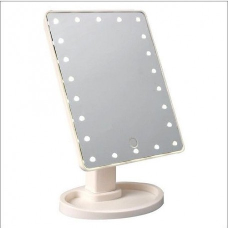 Espejo Rectangular Con Luz Led Recargable Hytoshy HT-301 Rotacion 360