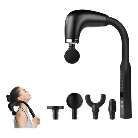 Masajeador Muscular Recargable Fascial Gun Massage 5 Cabezales