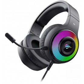 Auricular Vincha Con Cable Gamer RGB 3.5mm Mini Plug Auxiliar Jack Havit H2042D PC PS4 PS5 XBOX