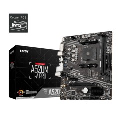 Mother MSI A520M-A Pro DDR4 AMD AM4 Series 3000 4000 5000