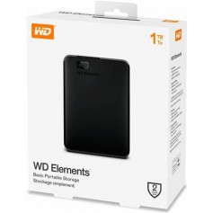 Disco Rigido externo portátil USB 3.0 1TB WD Elements SuperSpeed USB 3.2