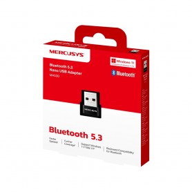 Adaptador Receptor Bluetooth 5.3 USB Nano Mercusys MA530 Para Notebook Pc