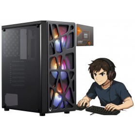 Pc Armada Gamer Ryzen 5 8600G AM5 SSD 512GB Memoria Ram DDR5 16GB Mother A620 Fuente Certificada 600W 80 Plus Bronce Windows 11