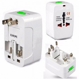 Adaptador Enchufe Universal Viajero Turismo 110V 220V