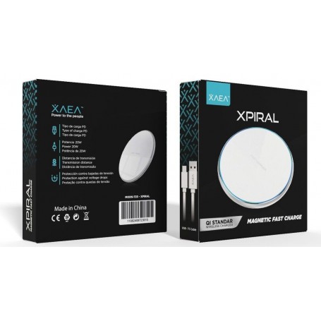 Base De Carga Cargador Inalambrico Qi XAEA Xpiral MOD723 20W