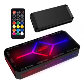 Controladora Argb Sentey 9 Puertos Pwn Con Control Remoto Magnetico