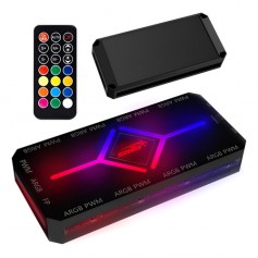Controladora Argb Sentey 9 Puertos Pwn Con Control Remoto Magnetico