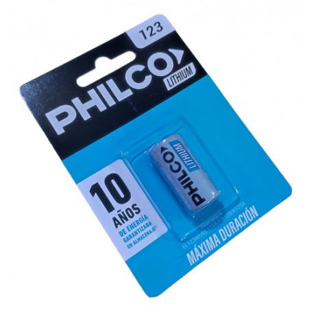 Pila Philco Cr123 Lithium 3v