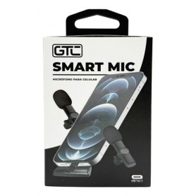 Microfono Gtc Corbatero Doble Inalambrico Periodista Streaming Android Type-C Tipo-C USB-C MIC-002