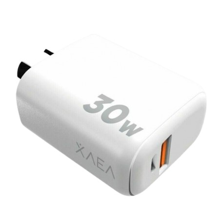 Cargador Cabezal 1 Puerto USB 1 Puerto USB-C 30w MODC015